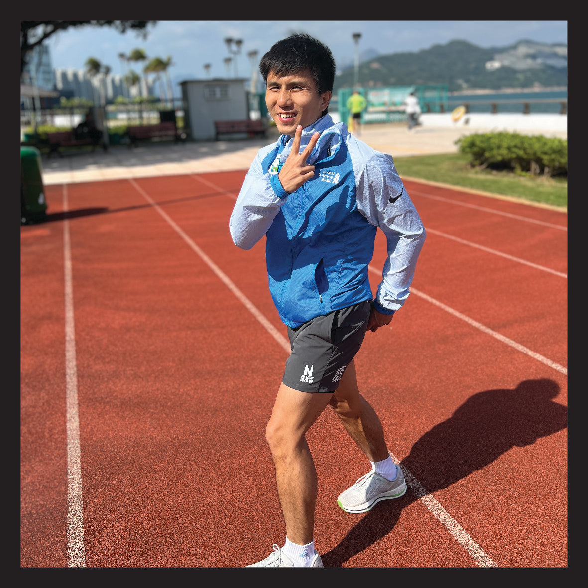 【男女款】NGU運動專用短褲-純黑