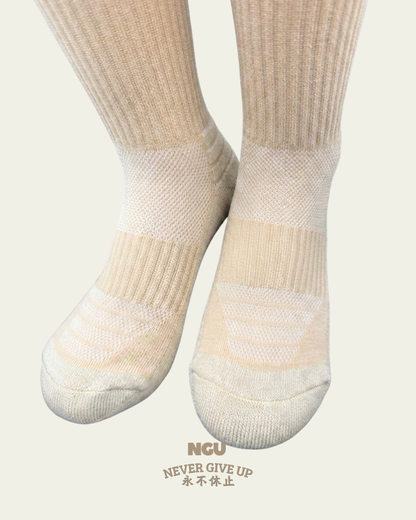 NGU-運動襪-卡奇色