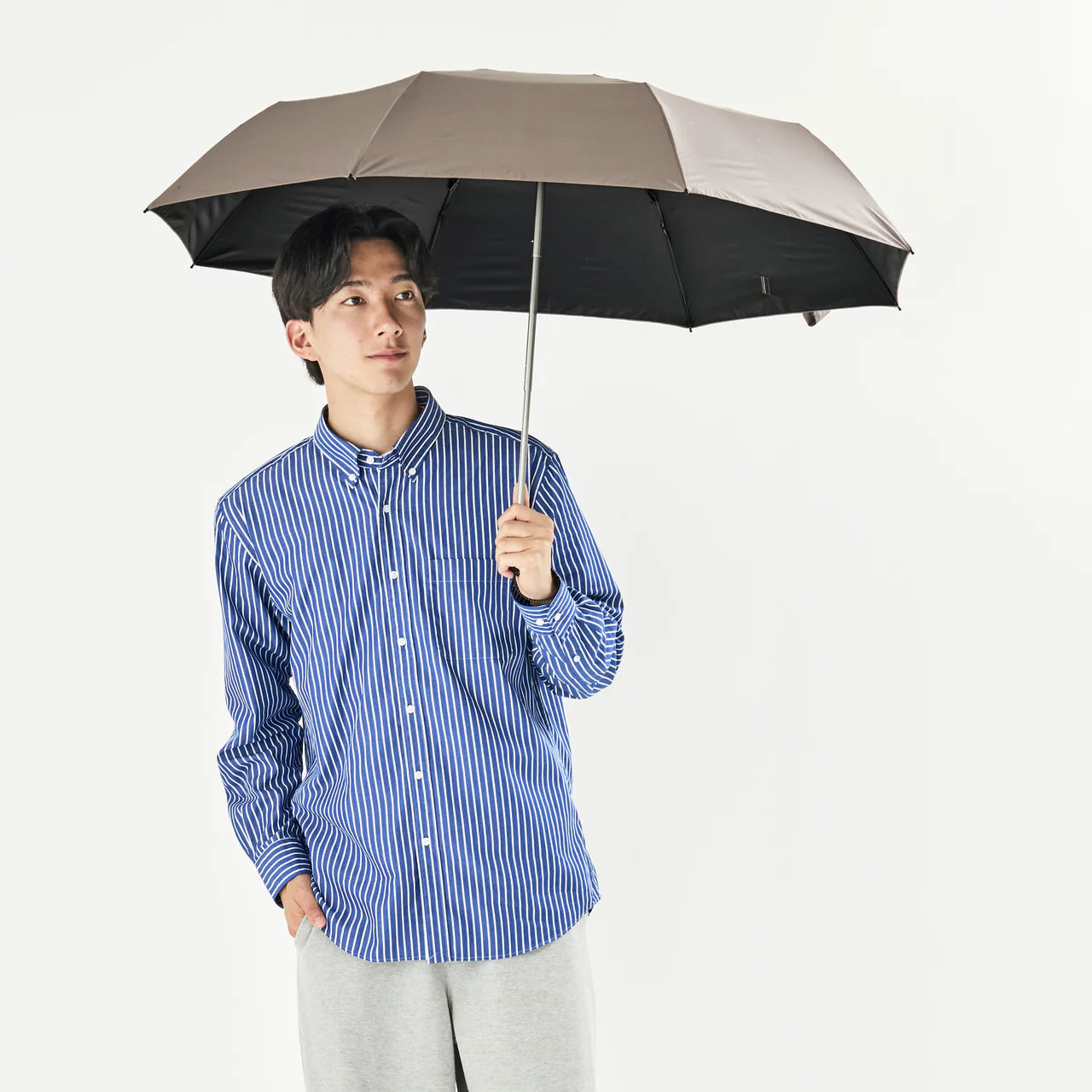 Full Shading Oversized 8-Rib Ultra-Light Manual Umbrella | Japan Amvel TOUGHNESS