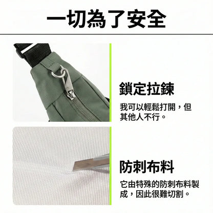 Branden 防盜旅行斜揹袋│ Safe Cross Body Bag（兩種尺寸）