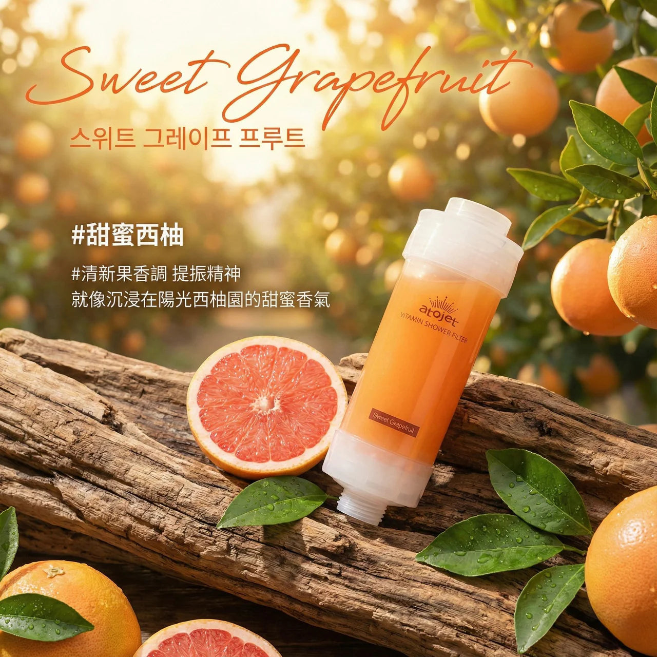 【In Stock】Atojet Korea Vitamin Aroma Filter Shower Head │AJ 8200