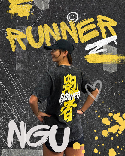 Never Give Up X The Big words 跑者 T-Shirt